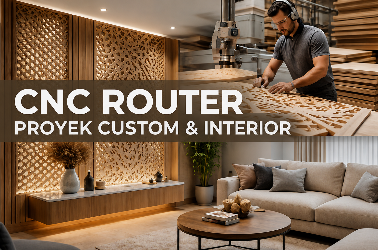 CNC Router proyek custom interior